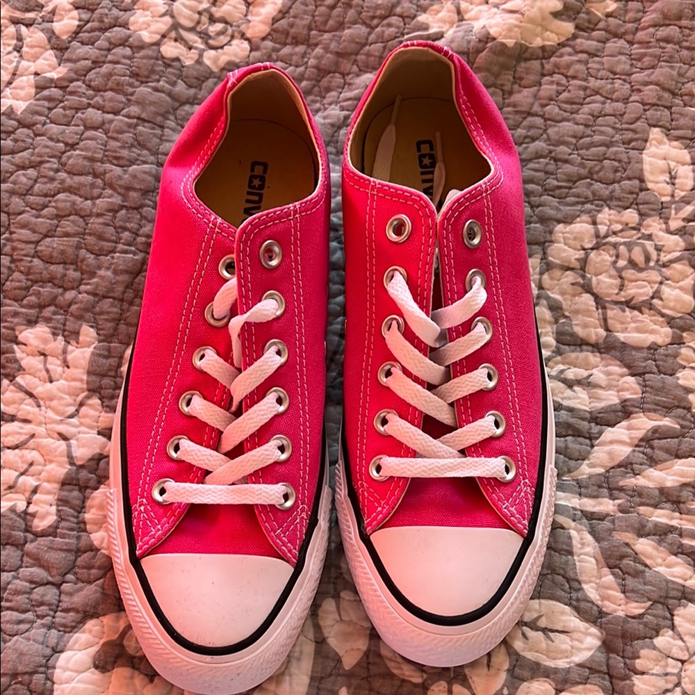 Converse Vibrant Pink Canvas Sneakers